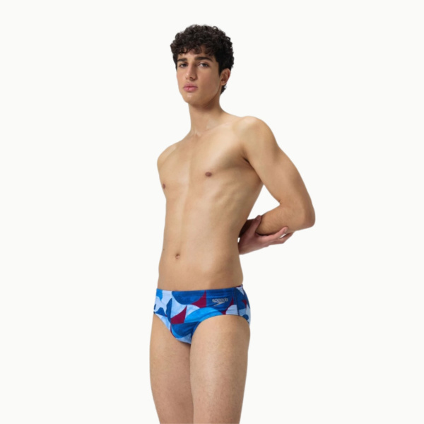 Плавки Speedo Club Training Allover Digital 8cm Brief (Мужской; 38 (54); синий принт)